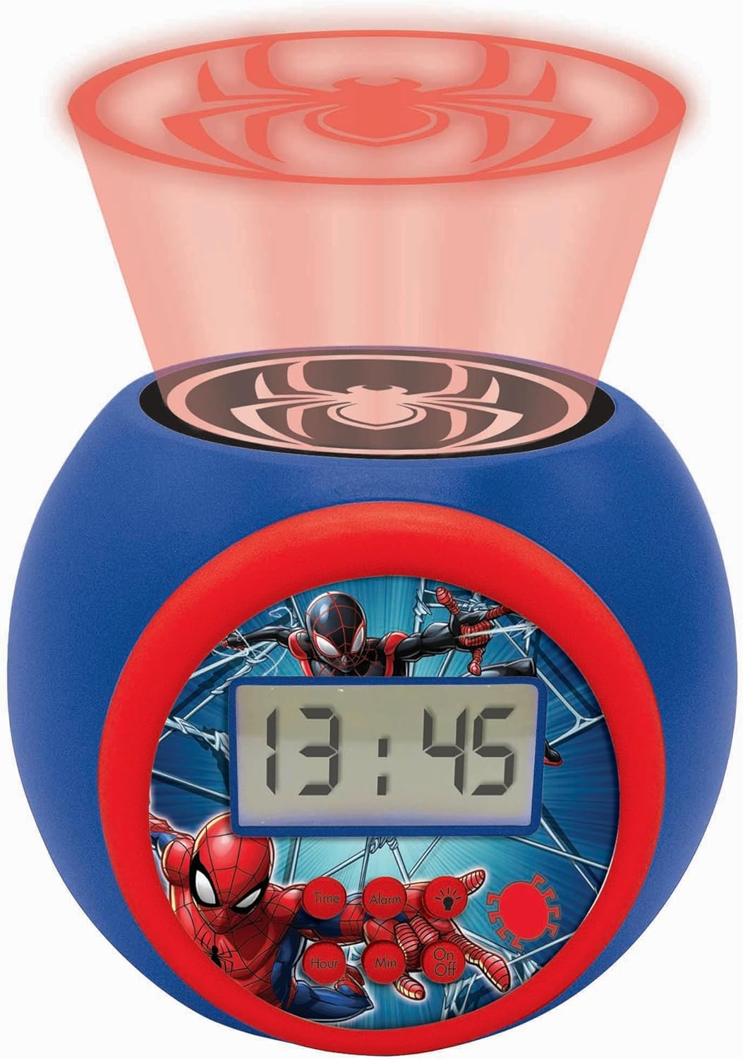 Réveil projecteur Marvel Spider-Man avec écran LCD et snooze RL977SPLXB – Image 3
