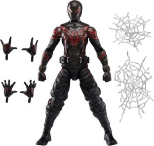 Figurine Spider-Man Miles Morales Brooklyn 2099 noire, Marvel Legends Gamerverse