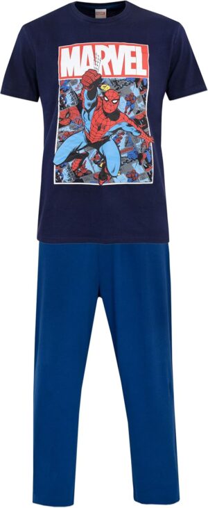 Pyjama homme Marvel Spiderman avec tailles S, M, L, XL, XXL