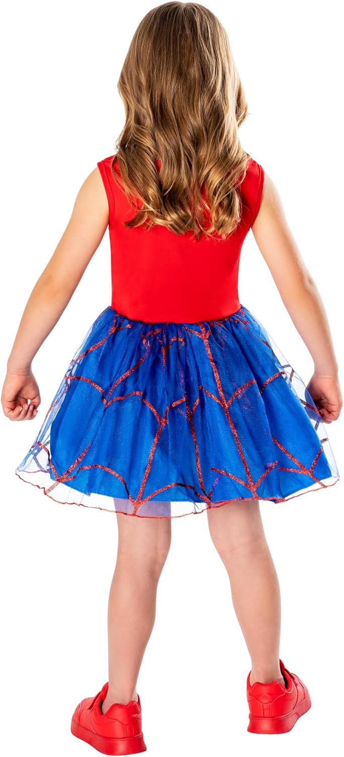 Robe de déguisement luxe Spider-Girl Spider-Man avec masque 5-6 ans – Image 3