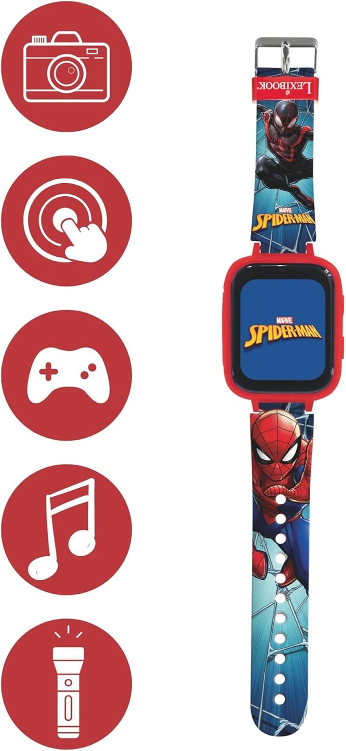 Lexibook Spider-Man montre Bluetooth écran couleurs avec caméra et 8 Go – Image 2