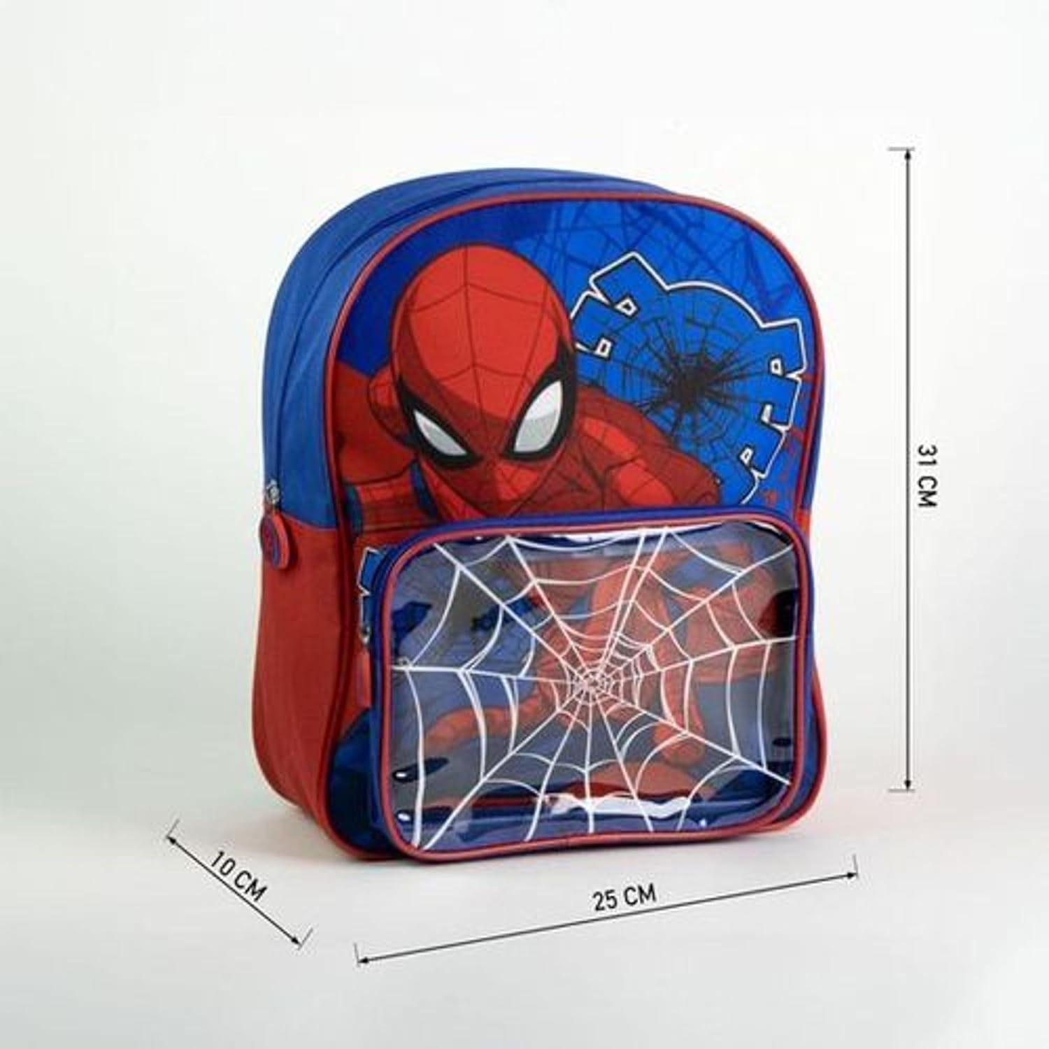 Sac à dos enfant Spider-Man Marvel en toile avec poche transparente – Image 4