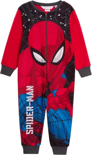 Pyjama polaire Marvel Spiderman tout-en-un à fermeture éclair