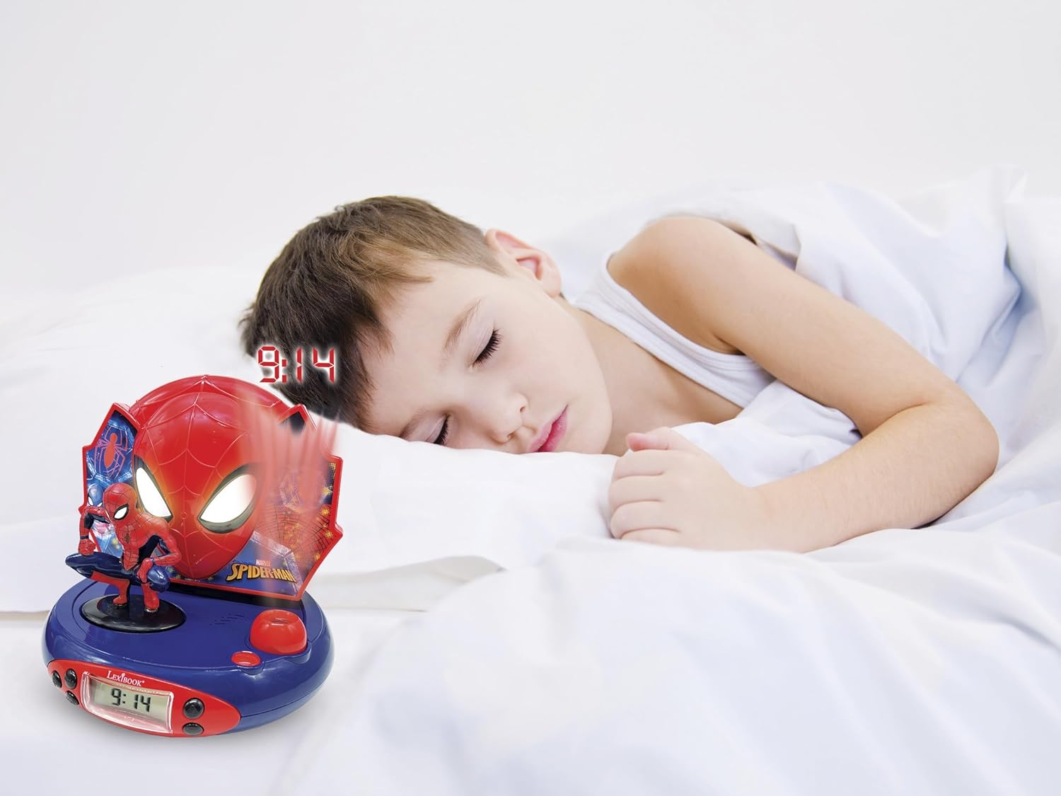 Réveil projecteur Marvel Spider-Man Peter Parker avec veilleuse – Image 6