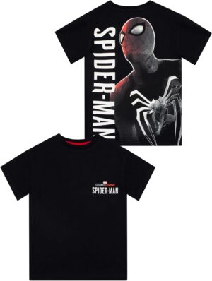 T-shirt Marvel Spider-Man noir enfant en 100% coton