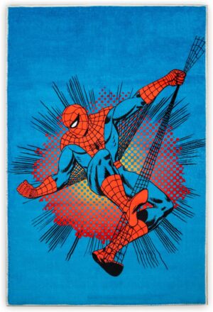 Tapis de jeu Disney Marvel Spider-Man antidérapant lavable 80 x 120 cm