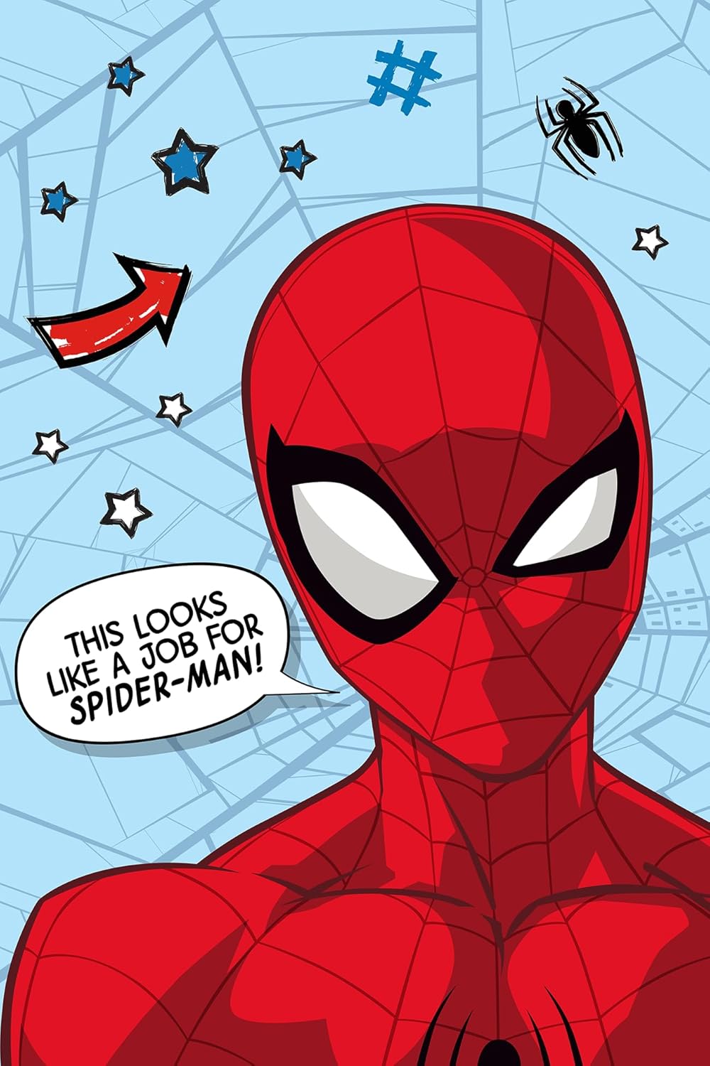 Couverture moelleuse Spider-Man 100 x 150 cm Jerry Fabrics