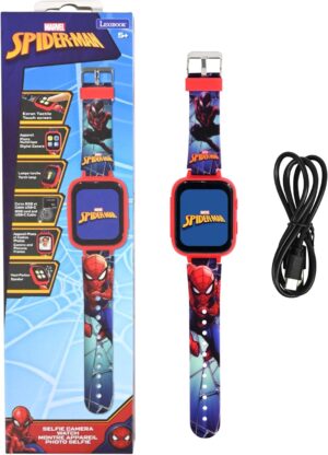 Montre Spider-Man selfie Lexibook avec écran tactile HD et photo 720p