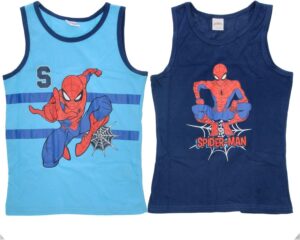 Lot de 2 maillots de corps Marvel Spider-Man rouges, taille 134