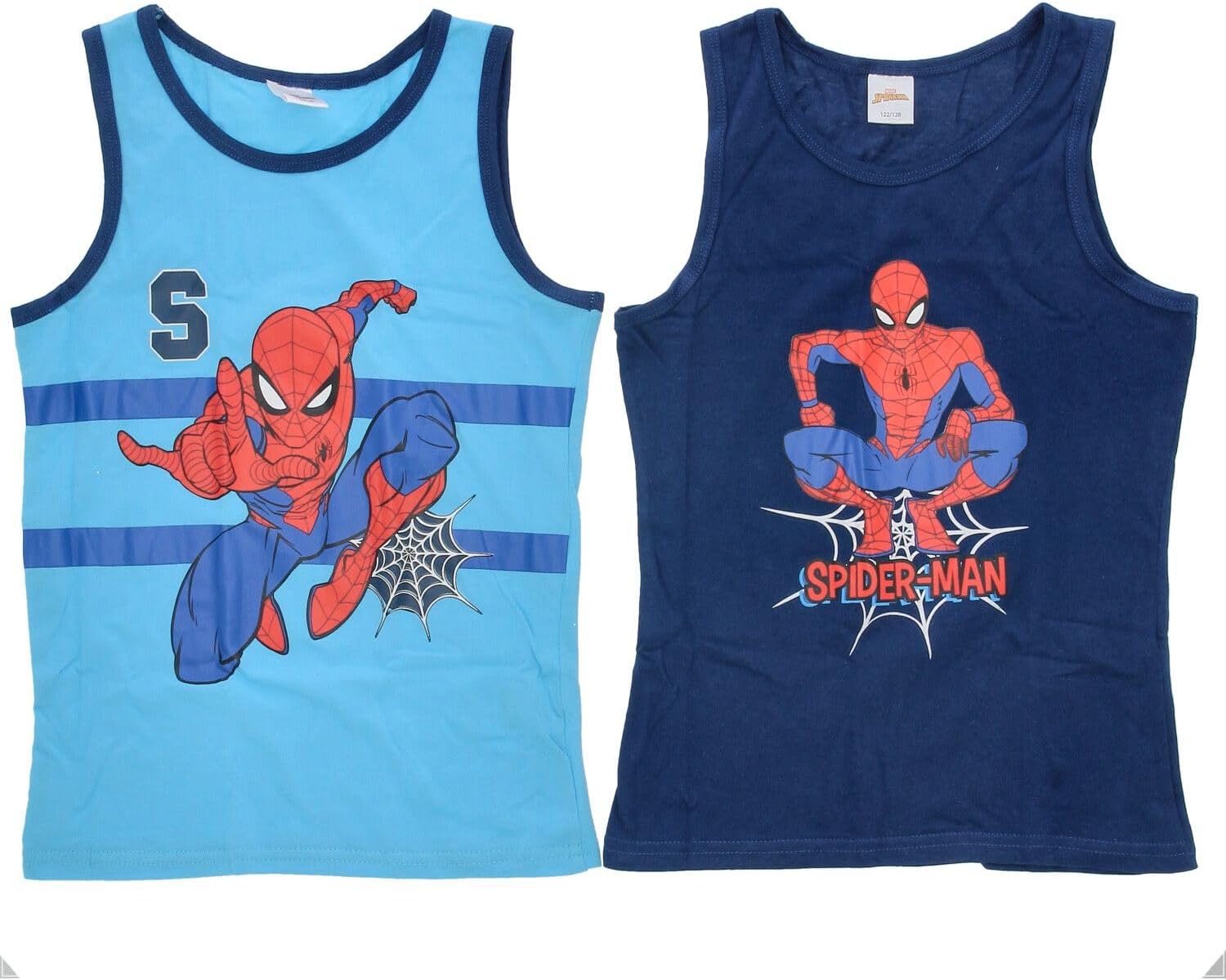 Lot de 2 maillots de corps Marvel Spider-Man rouges, taille 134