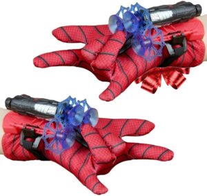 Spider-Man, lot de 2 gants lance toiles avec 3 fléchettes à ventouses