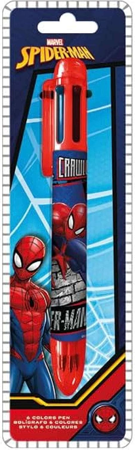 Stylo Spider-Man 6 couleurs à pointe fine – Image 3