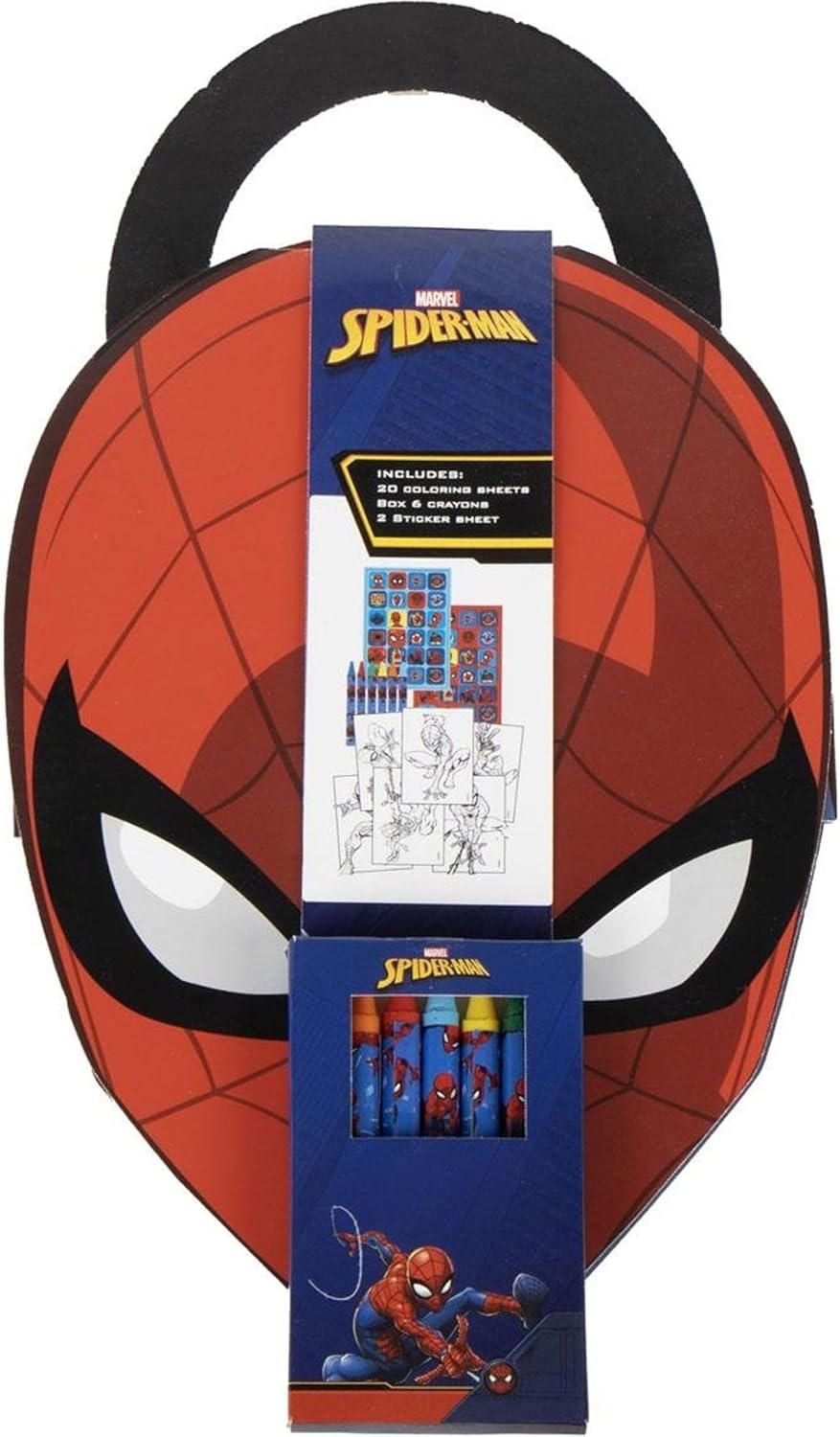 Mallette d'activités Spider-Man avec coloriages, autocollants et crayons