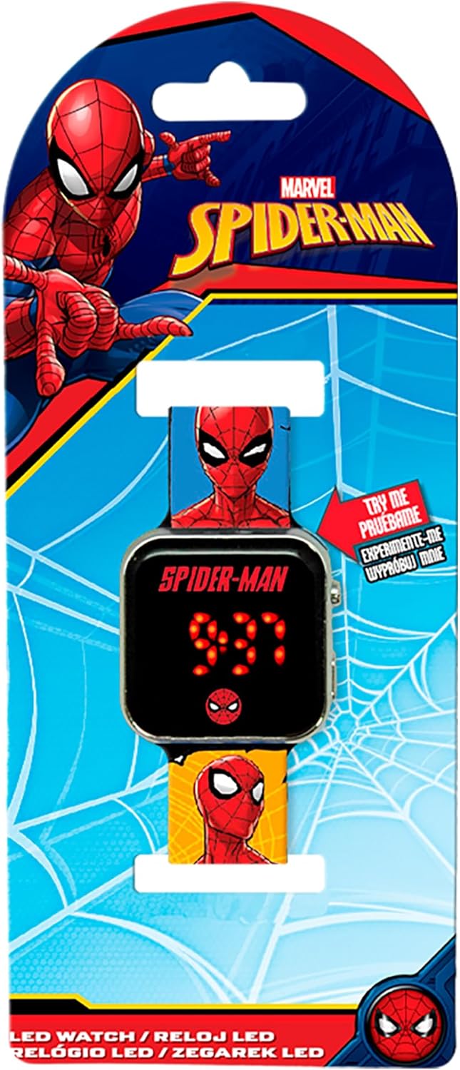 Kids Licensing Montre LED Spiderman multicolore pour fille – Image 2