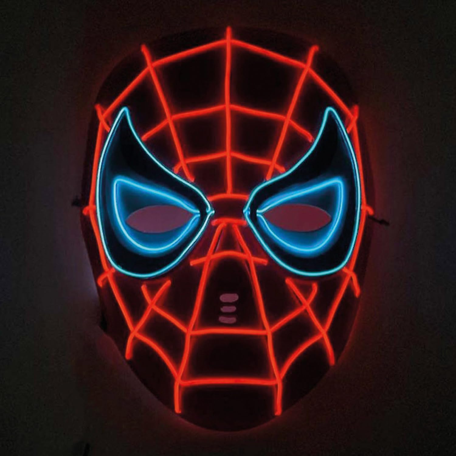 Masque LED Spider-Man OriginalCorner® en plastique rigide avec 3 modes