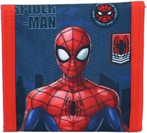 Portefeuille Spider Man rouge et bleu 10 cm pour enfant