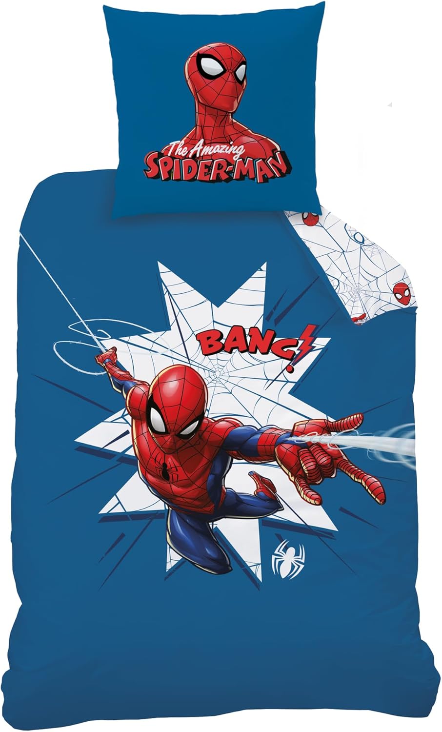 Parure de lit enfant Spider-Man Home Jumping bleu en 100% coton – Image 2