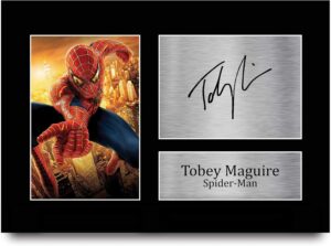Photo A4 Spider-Man Tobey Maguire imprimée avec signature