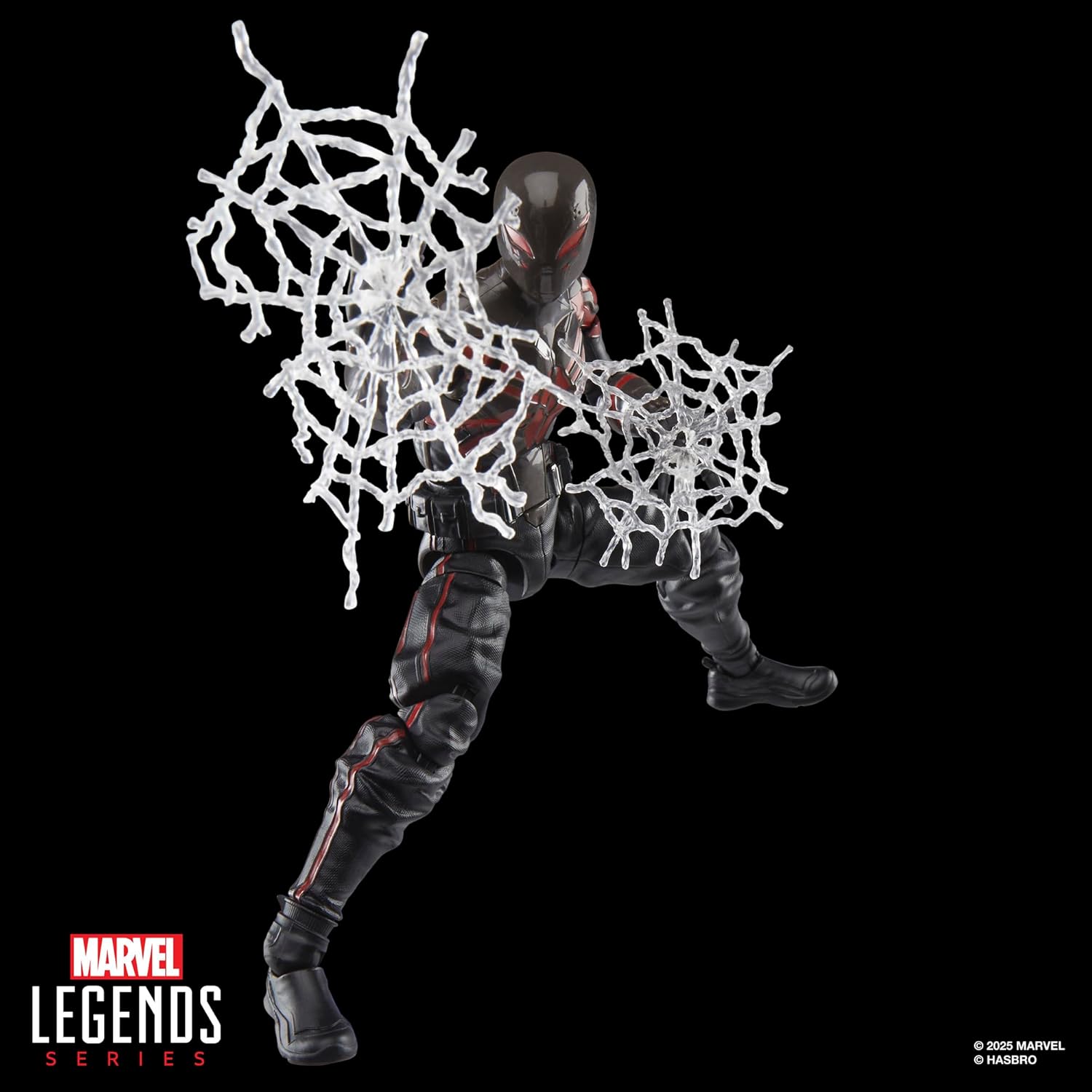 Figurine Spider-Man Miles Morales Brooklyn 2099 noire, Marvel Legends Gamerverse – Image 4