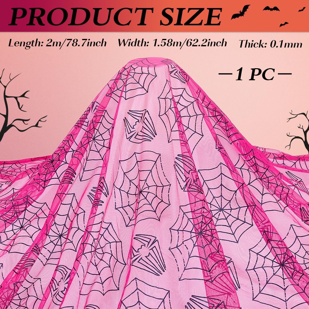 Tissu maille Spider Man en tulle à motif toile d'araignée 1.58 – Image 2