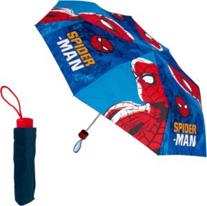 Parapluie pliant compact Marvel Spider-Man rouge