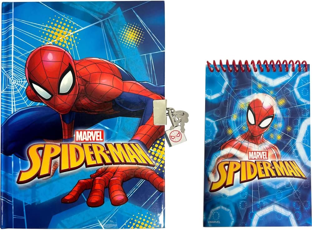 Journal secret Spider-Man Marvel avec cadenas, 2 clés et stylos – Image 2