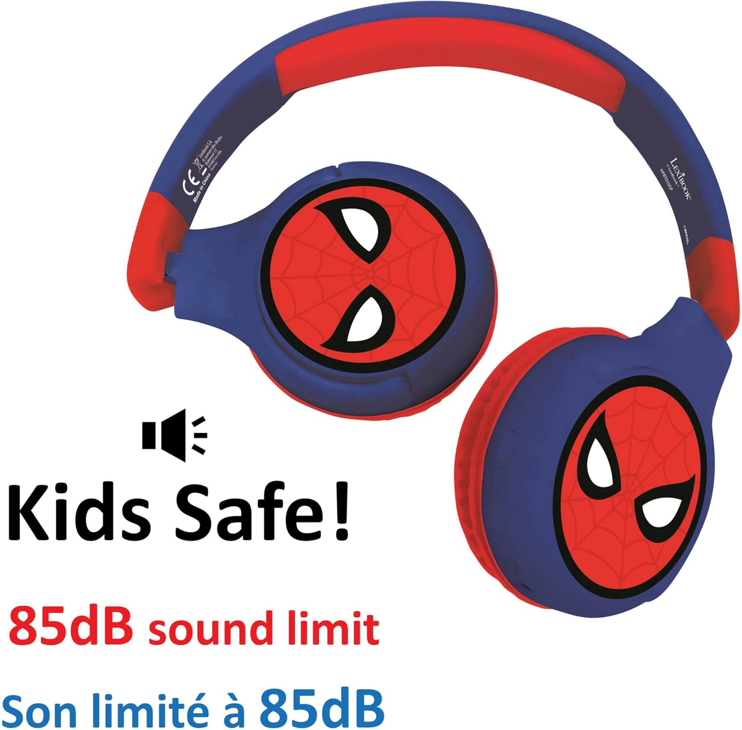 Casque audio enfant Spiderman 2-en-1 Bluetooth 5.0 et filaire Lexibook – Image 3