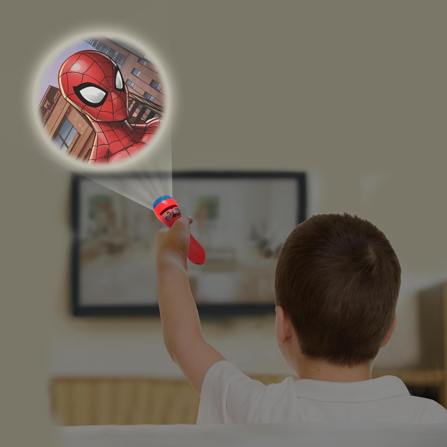 Projecteur d'histoires Spider-Man avec 3 disques et lampe torche – Image 4