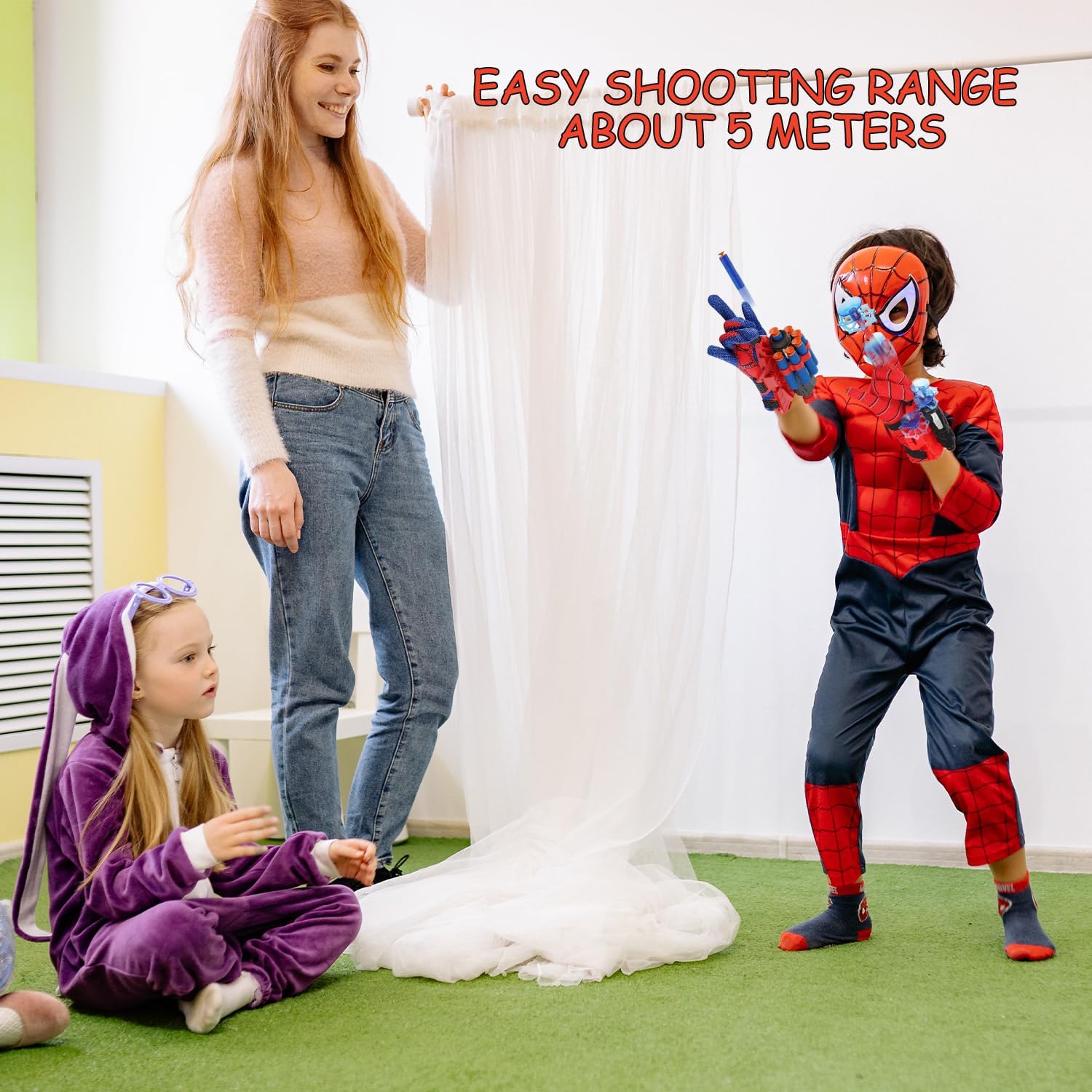 Set Spider-Man de 3 gants lanceurs avec fléchettes ventouses et frisbee – Image 7