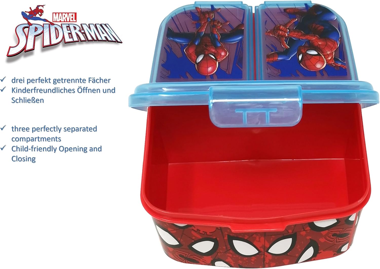 Boîte à déjeuner enfant Spider-Man avec 3 compartiments – Image 5