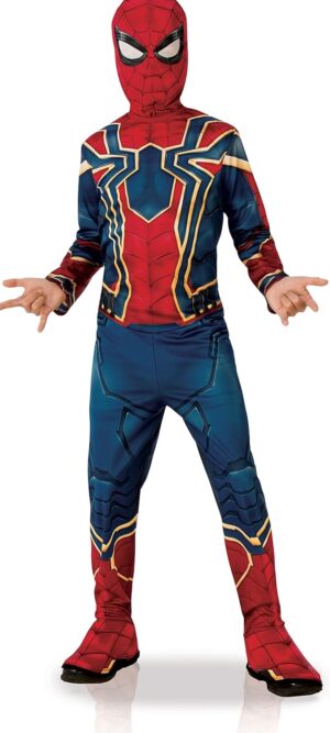Costume enfant Iron Spider Avengers avec cagoule et couvre-bottes