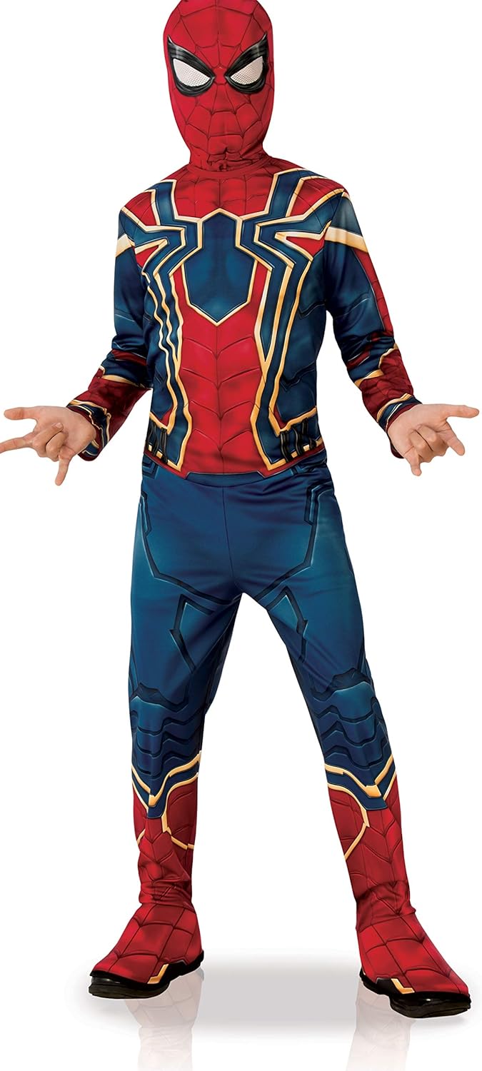 Costume enfant Iron Spider Avengers avec cagoule et couvre-bottes