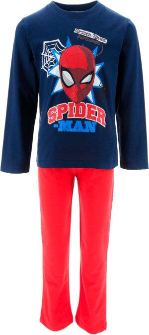 Pyjama garçon Spiderman à manches longues en 100% coton