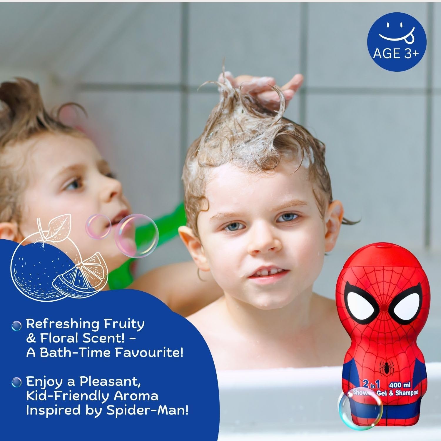 Gel douche et shampooing Spider-Man format 400 – Image 4