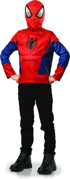 Déguisement Marvel Spider-Man enfant avec top imprimé et masque 5-8 ans