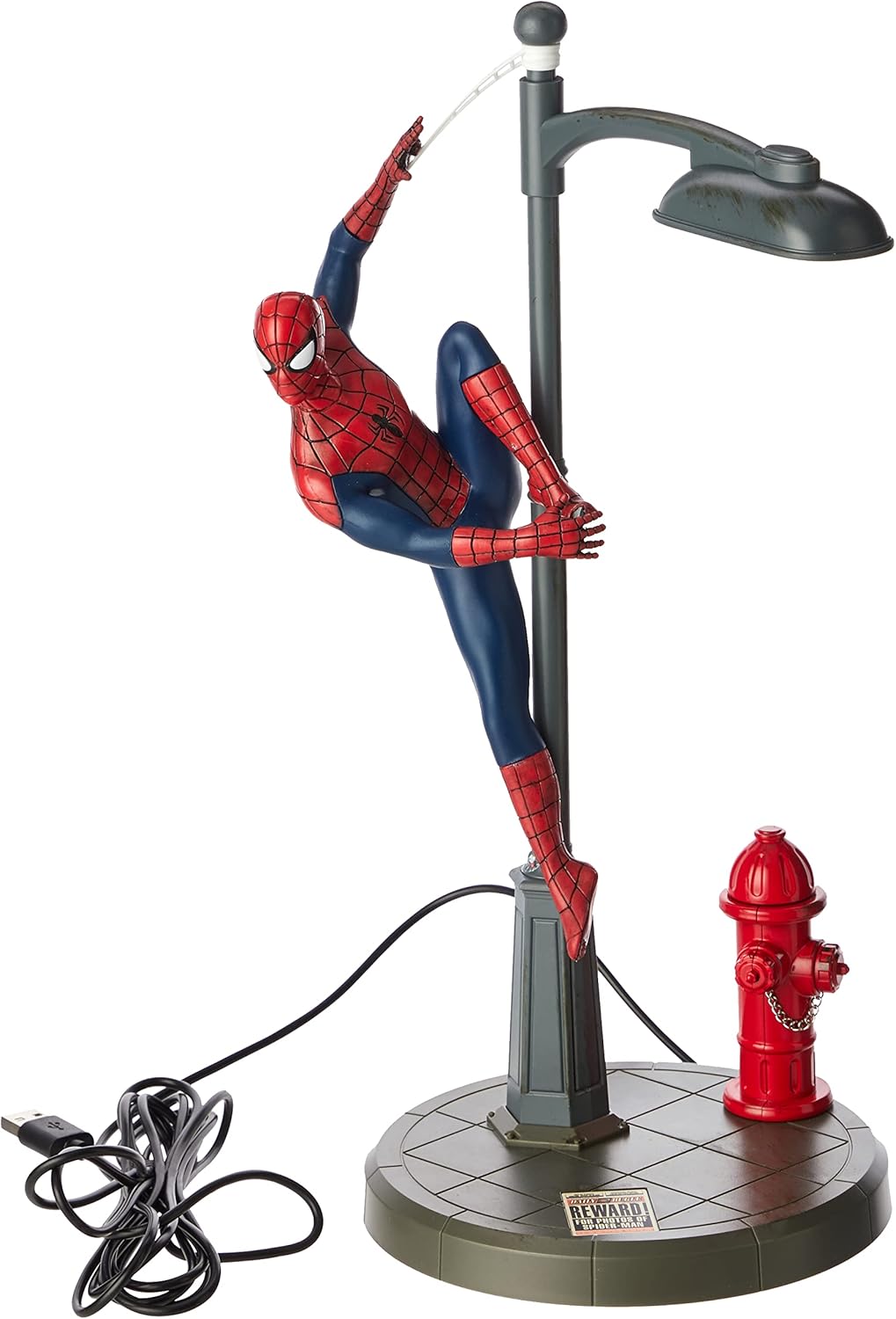 Lampe de bureau Spider-Man Marvel style lampadaire Disney