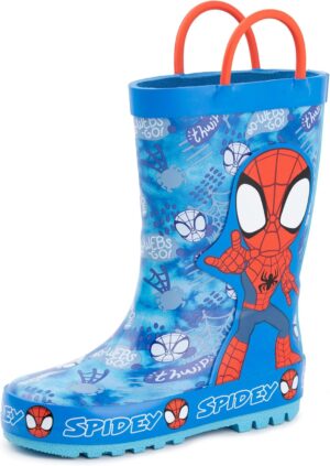 Bottes en caoutchouc Spider-Man Marvel bleu et rouge enfant