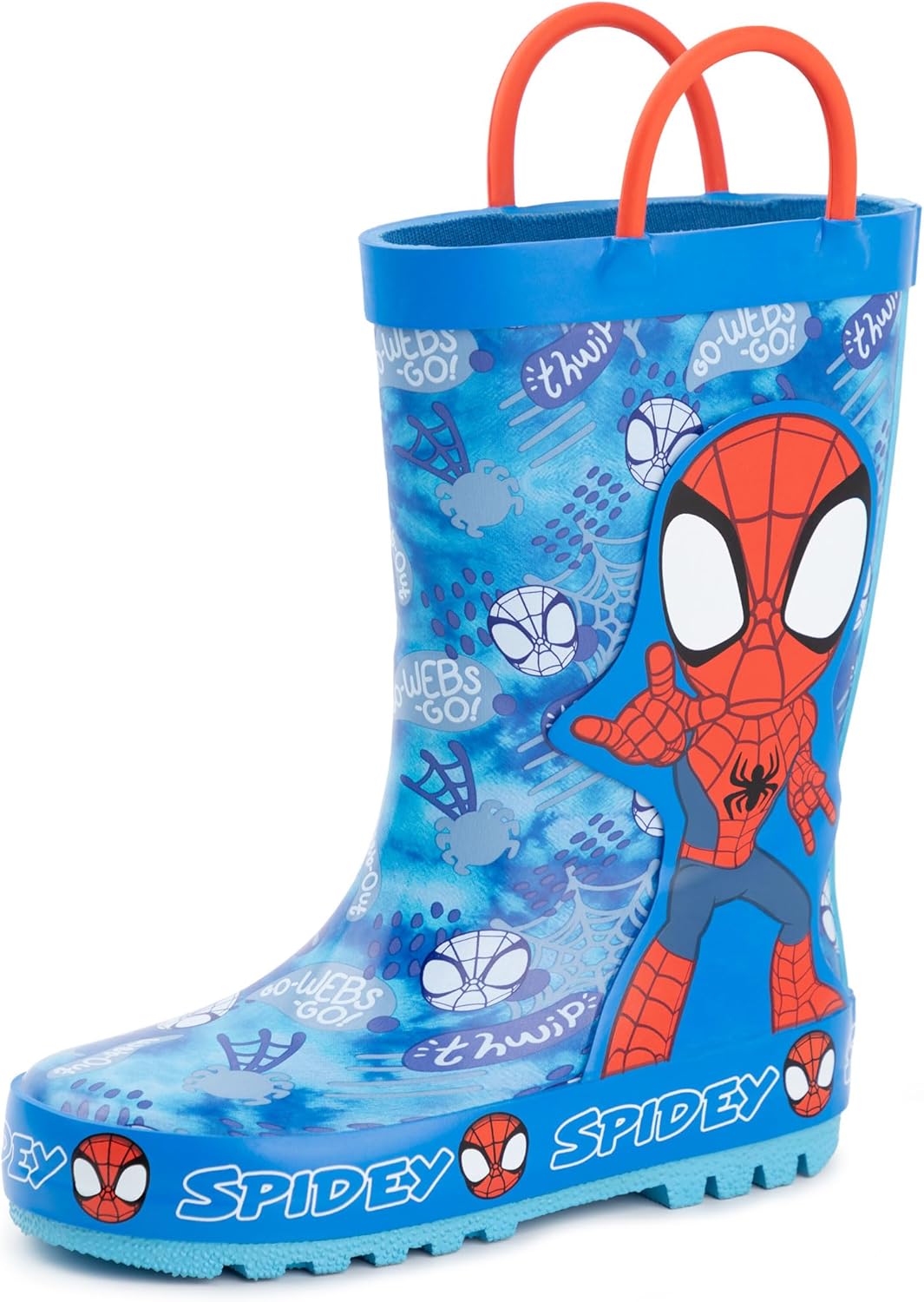 Bottes en caoutchouc Spider-Man Marvel bleu et rouge enfant