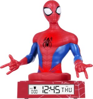 Réveil enfant Spiderman en 3D à affichage numérique