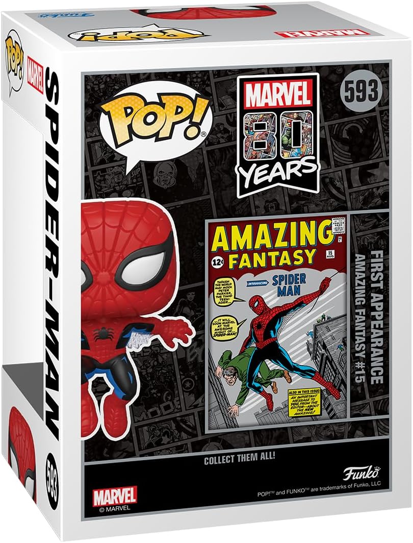 Spider-Man Funko Pop! & Tee Comic Cover métallique avec t-shirt Medium et figurine en vinyle – Image 3