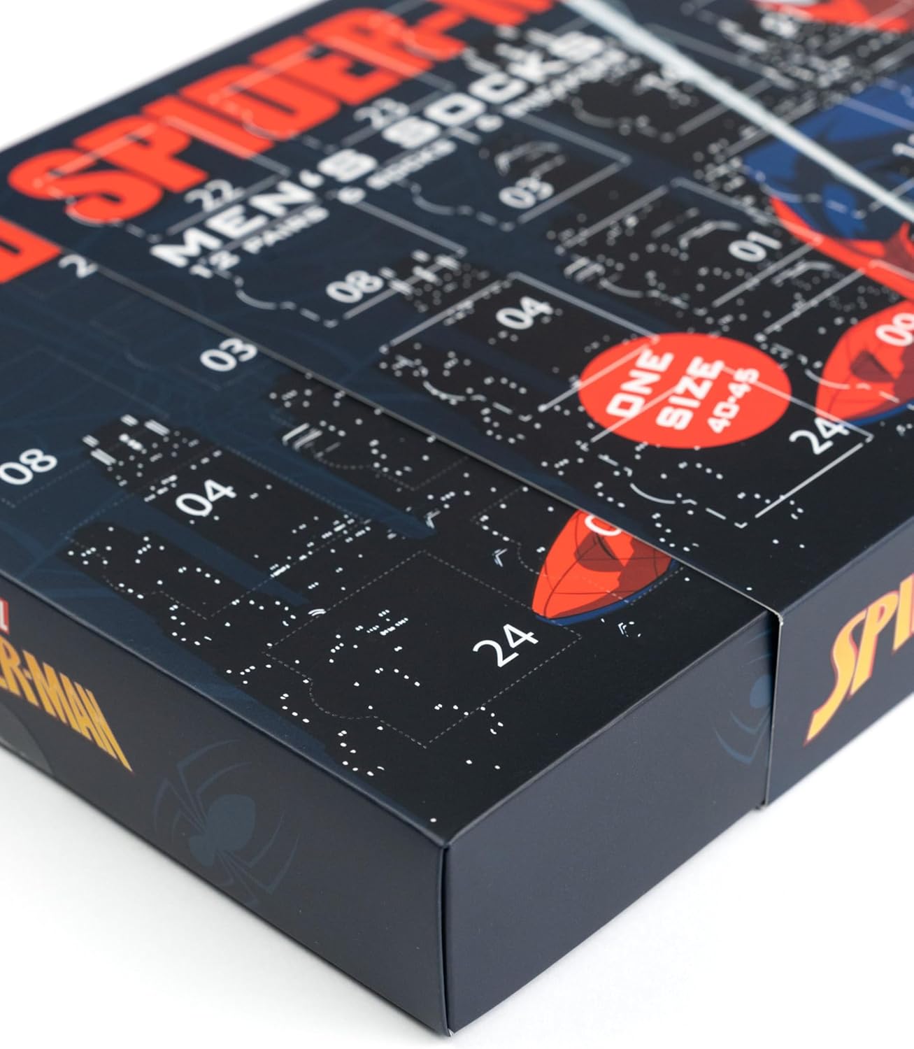Calendrier de l'Avent Spider-Man Marvel, 12 paires de chaussettes homme 40-45 – Image 4