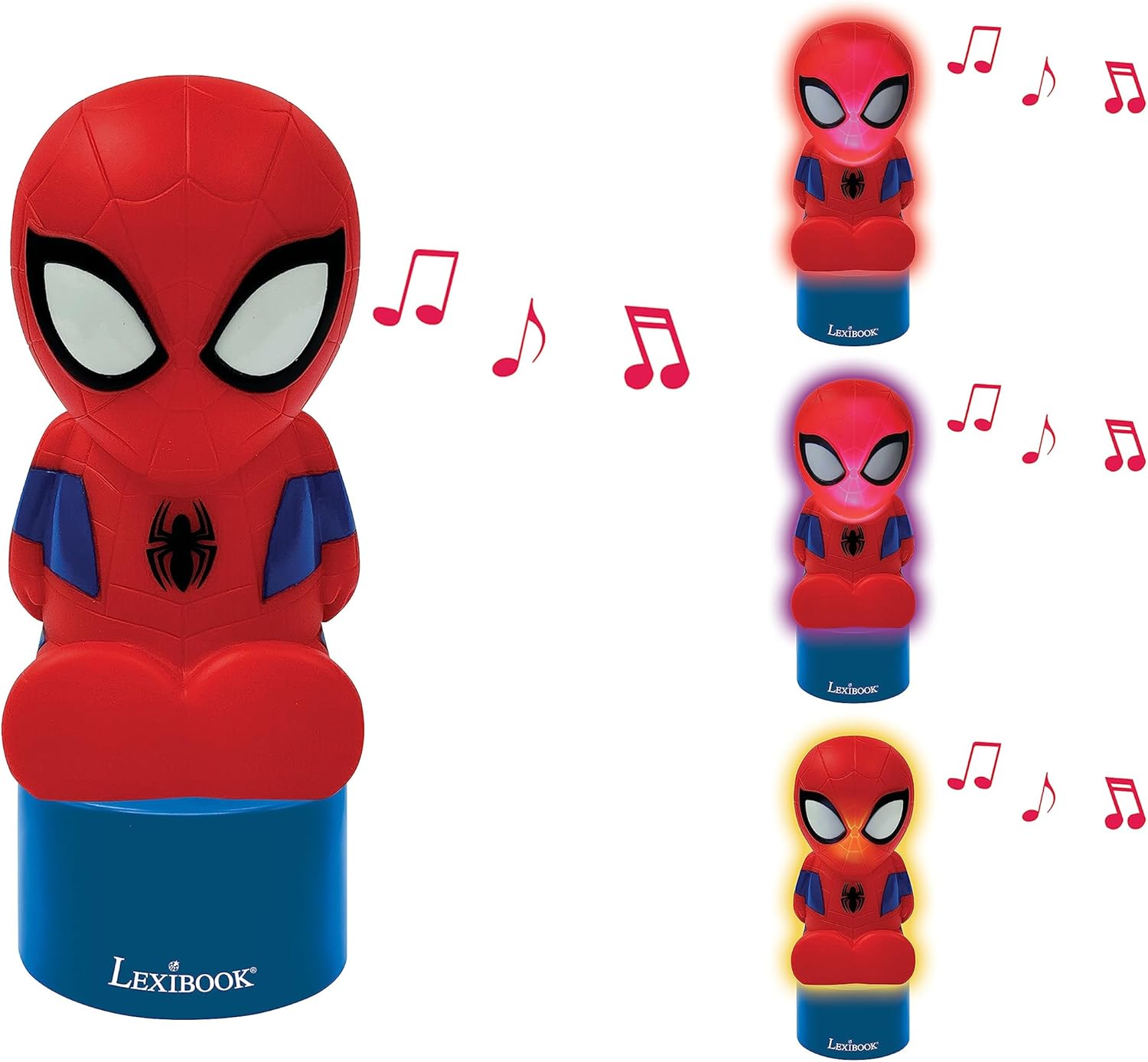 Veilleuse haut-parleur Spider-Man Lexibook à changement de couleurs NS01SP – Image 2