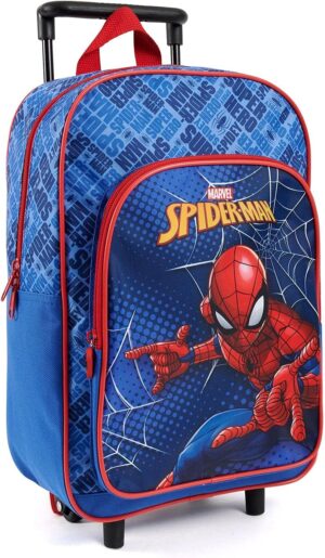 Sac à dos à roulettes Spiderman Marvel enfant, 36 x 25 x 12 cm