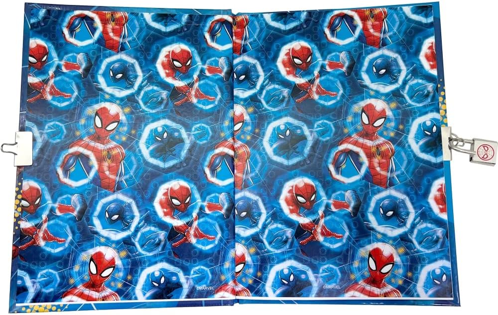 Journal secret Spider-Man Marvel avec cadenas, 2 clés et stylos – Image 5
