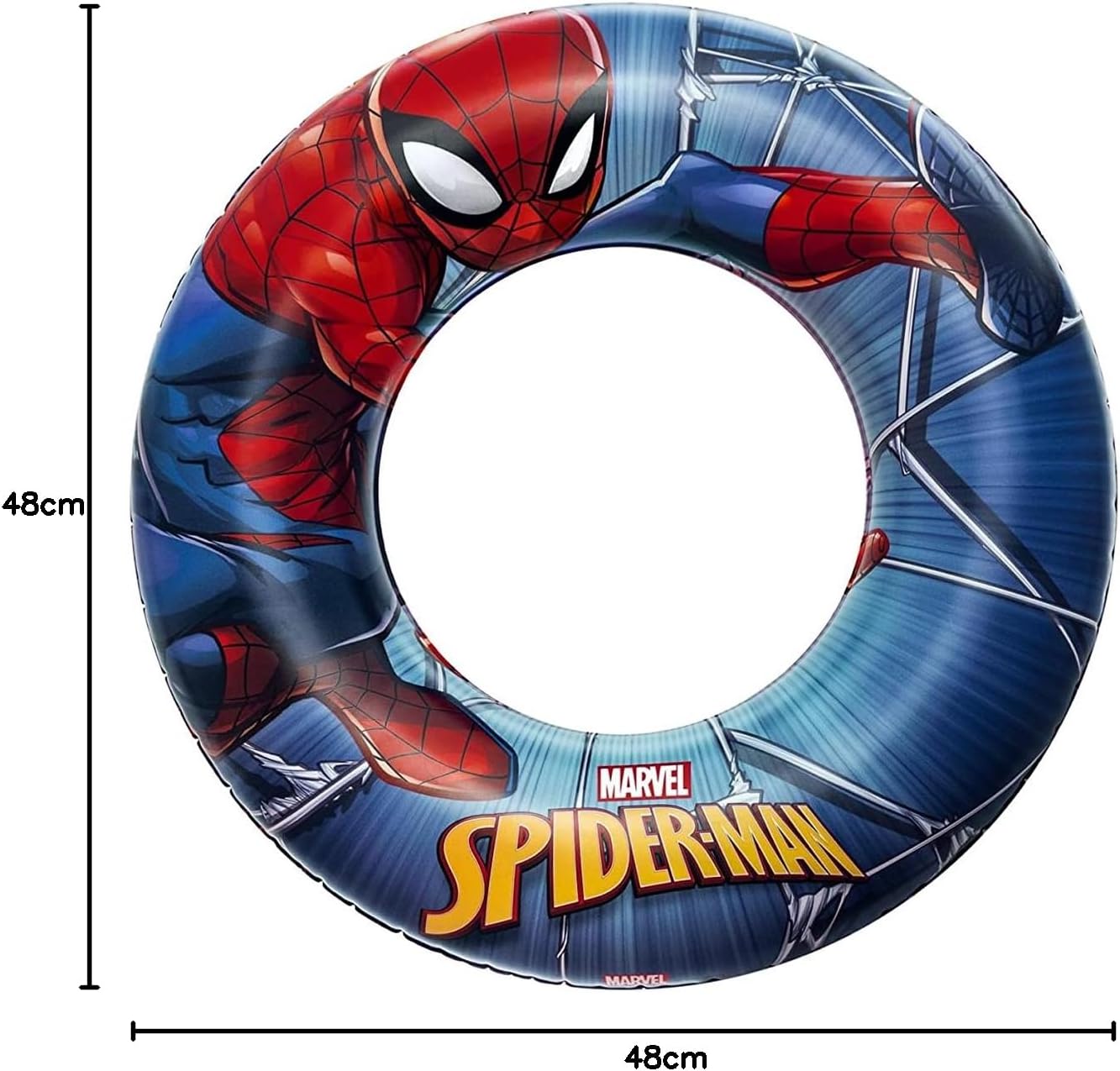Bouée Spider-Man gonflable multicolor 56 cm – Image 3