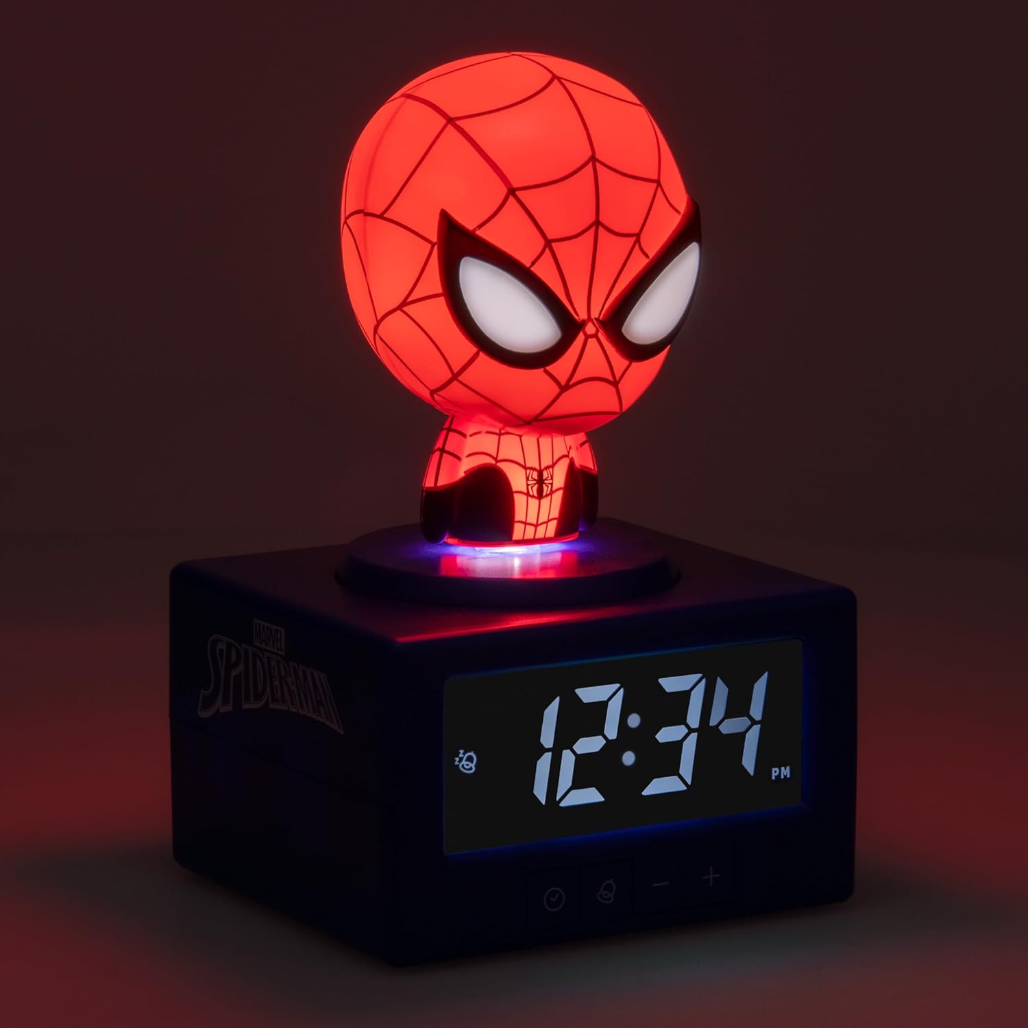 Réveil numérique Spider-Man Marvel rose avec veilleuse musicale – Image 3