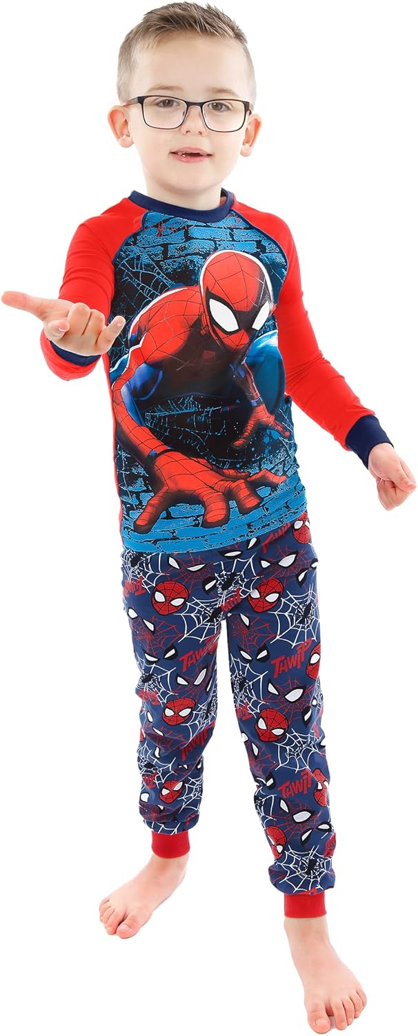Pyjama Spiderman Marvel à manches longues pour garçon – Image 2