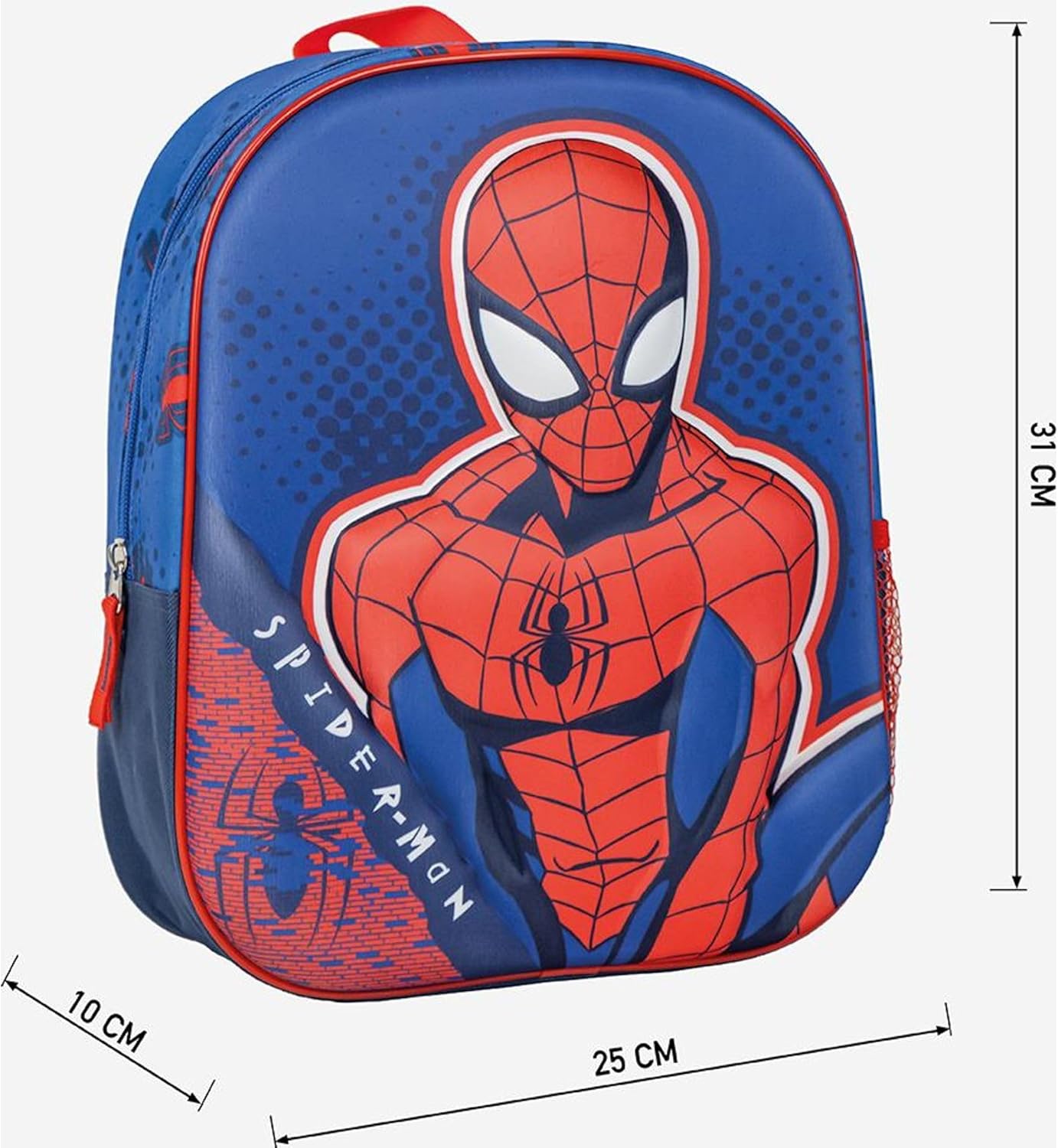 Sac à dos enfant Spider-Man bleu en polyester et EVA – Image 6