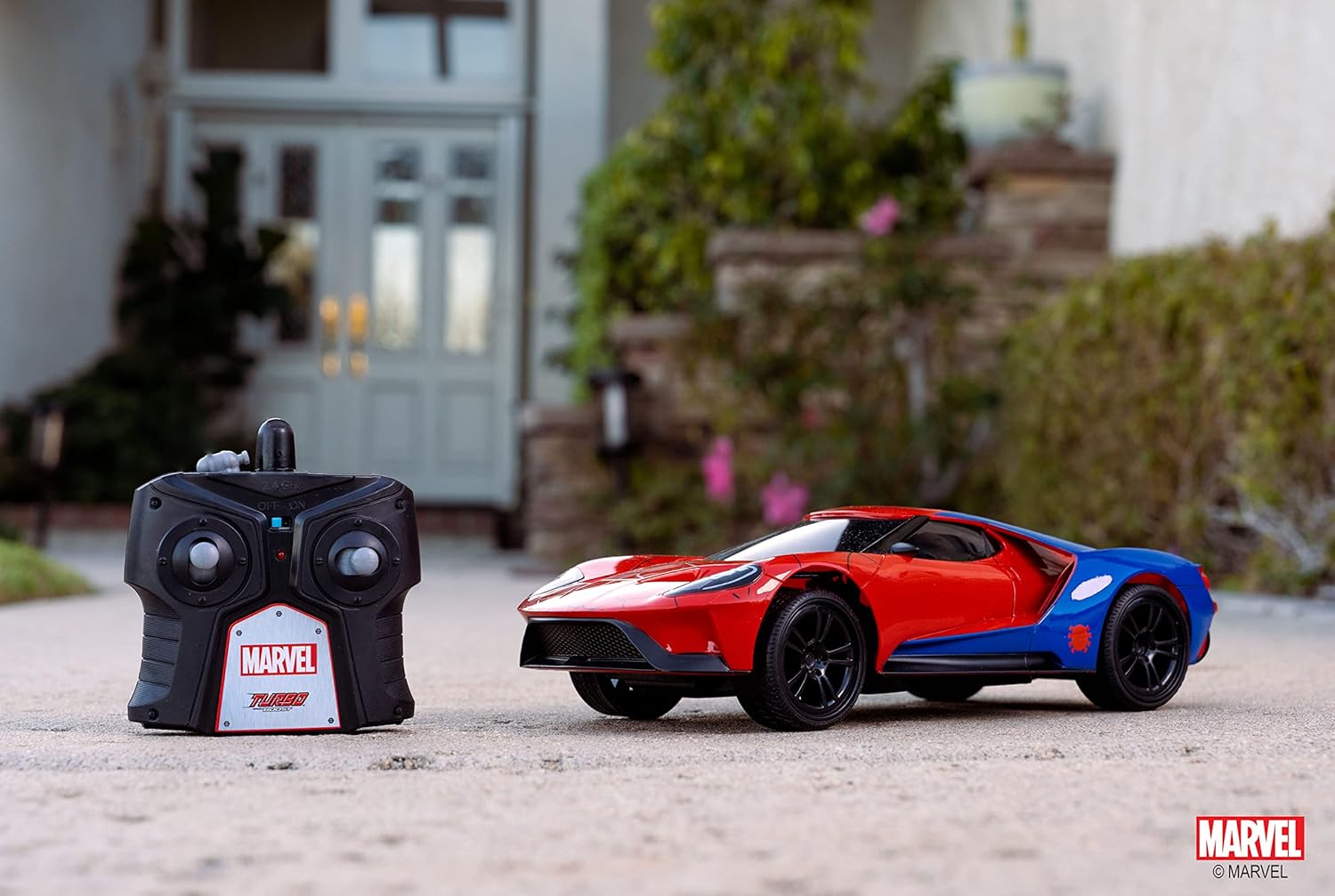 Ford GT radio commandée Spiderman Marvel turbo 1/16 Jada – Image 6