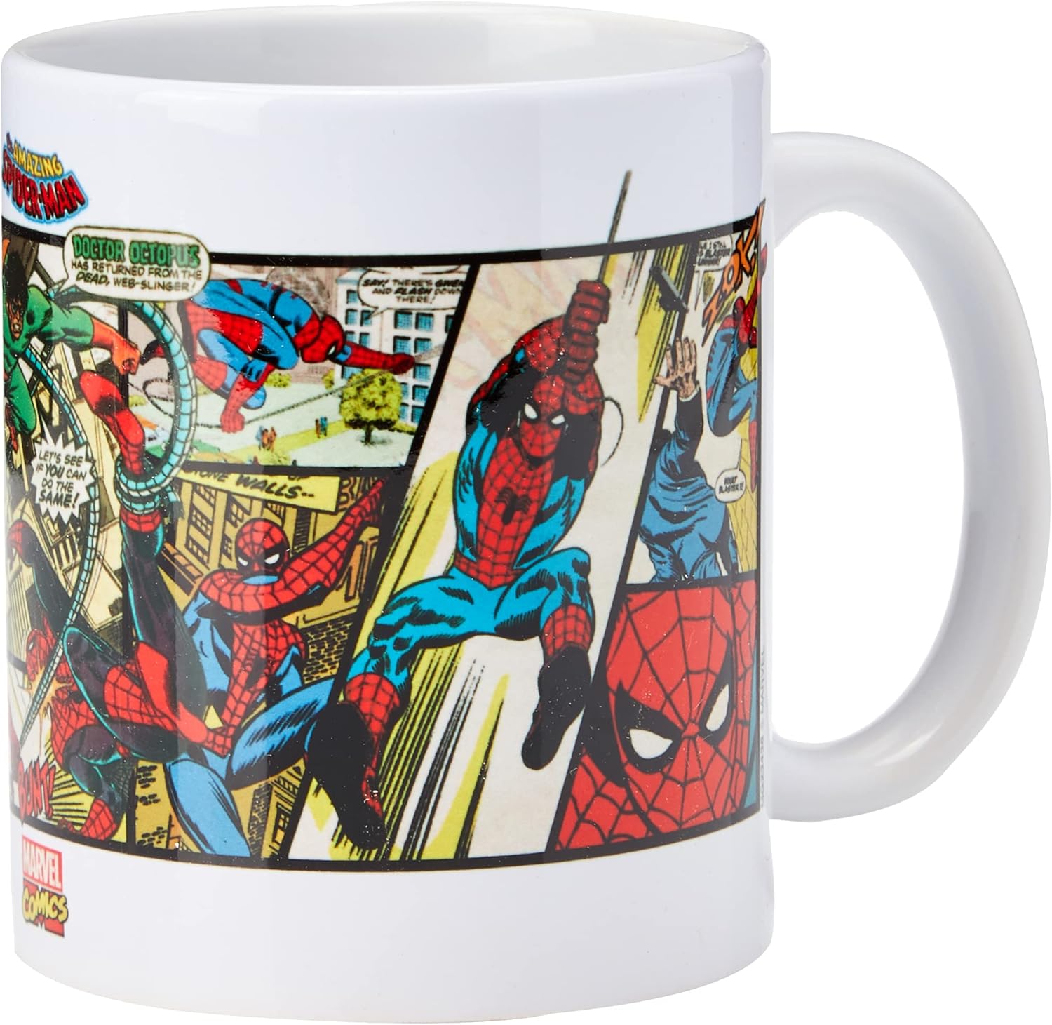 Mug Marvel Spider-Man Retro Panels en céramique 11 oz/315 ml